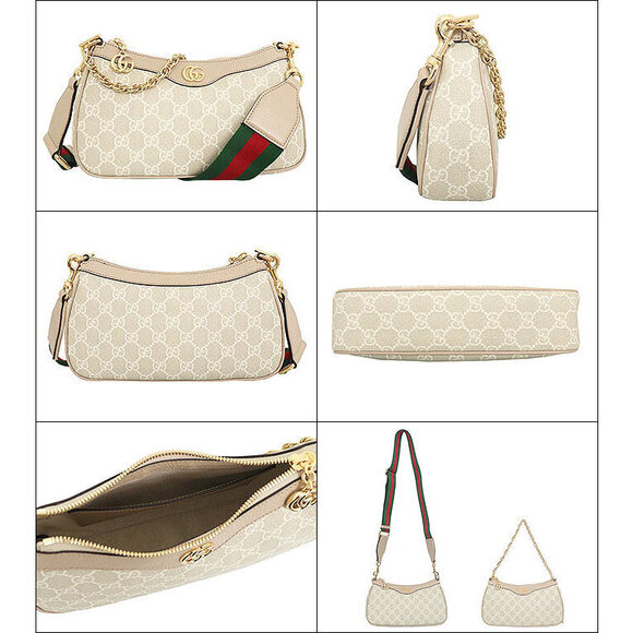 Gucci Bag Beige White Ophidia GG Supreme Handbag Crossbody - Picture 2 of 3